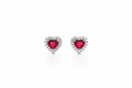 EARRINGS CRIMSON HEART